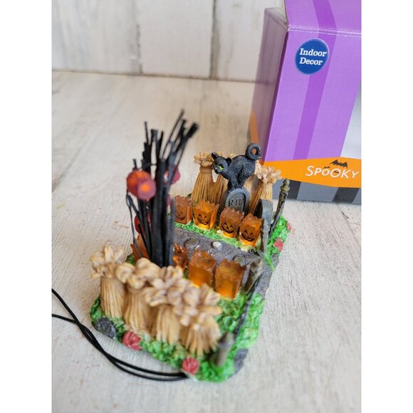 Spooky Hollow Halloween bridge house walkway light up Village accessory graveyar - Picture 7 of 10